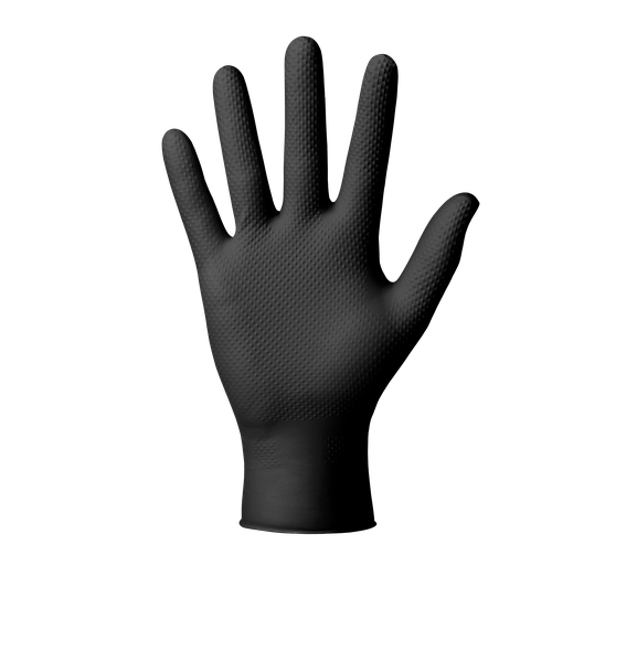 Nitrilové rukavice MERCATOR® Gogrip čierne 50ks