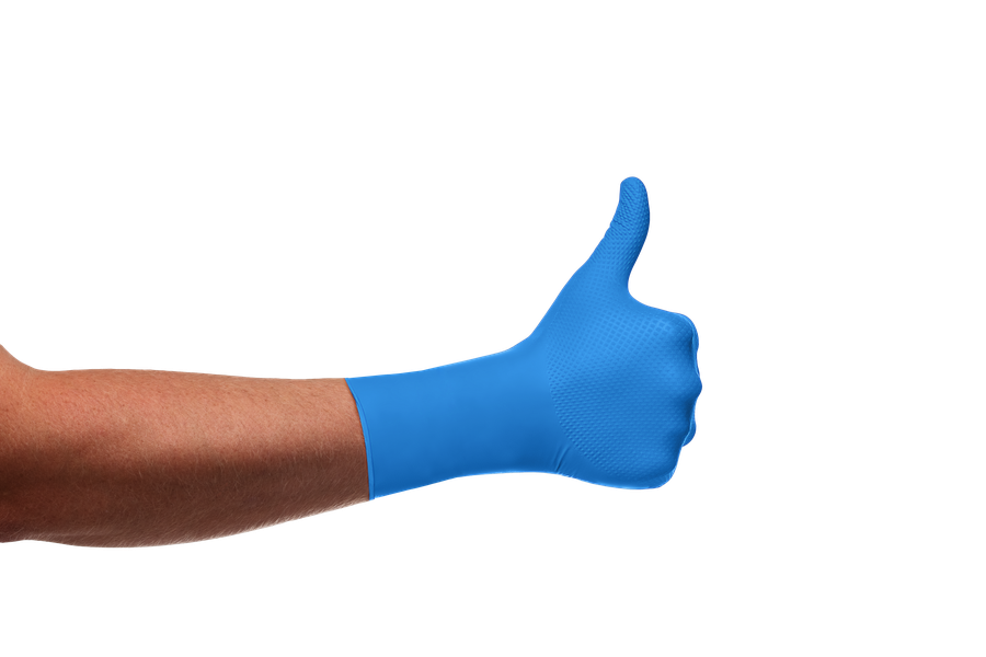 Nitrilové dlhé rukavice MERCATOR gogrip long blue 50ks