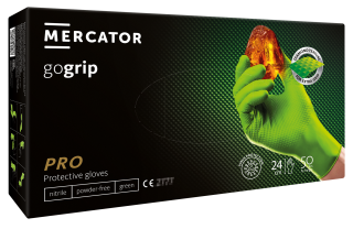 Nitrilové rukavice MERCATOR® Gogrip zelené 50ks