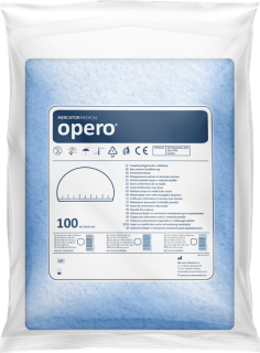 Ošetrovateľský čepiec W-OPERO Baret modrá 100 ks, 55cm, Mercator W133300000